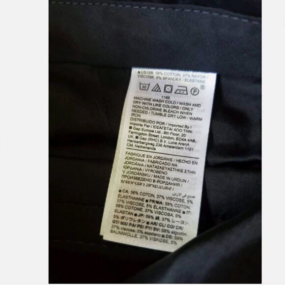 Banana Republic SLOAN High Rise STRAIGHT Pants Black Size 12 | RT$100 | #754557 - Picture 7 of 7